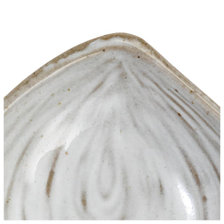 Stoneware Shell Dish (Each One Will Vary) Creative Co-Op
