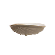 6-1/4"L Stoneware White Shell  Creative Co-Op   
