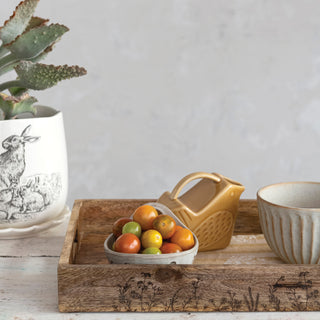 3-3/4H" Stoneware  Bird  Creative Co-Op   