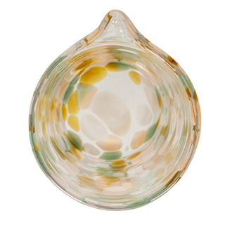 42 oz Confetti Glass Handle-less Pitcher with a multicolor speckled pattern for serveware