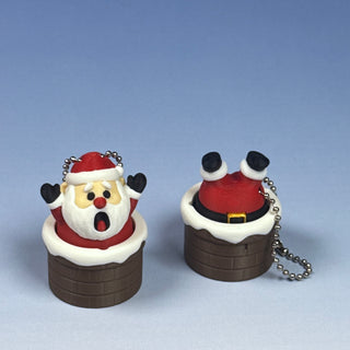 Holiday Santa Chimney Clicker Keychain