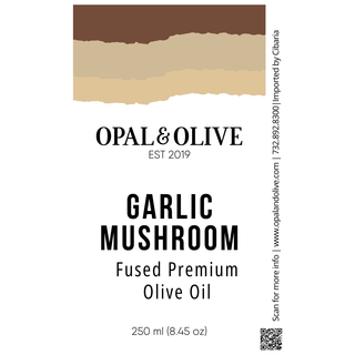 Fused Olive Oil - Garlic Mushroom Flavored Olive Oil Opal and Olive   