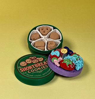Shortbread Cookie & Sewing Kit Clicker Additional Inserts 3D Prints 3D Prints by Anthony