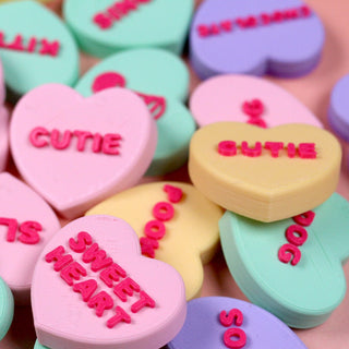 Conversation Heart Clicker Fidget Keychain 3D Prints 3D Prints by Anthony