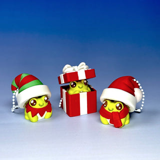 Christmas Frog Clicker Keychains