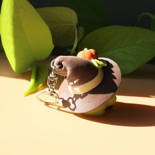 Froggy Friends Clicker Keychains – Tea Cup & Witch Hat Edition