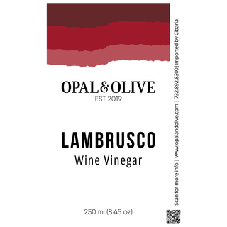 Lambrusco Wine Vinegar Dark Balsamic Opal and Olive   