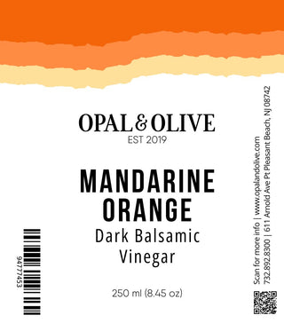 Dark Balsamic Vinegar - Mandarine Orange Dark Balsamic Opal and Olive