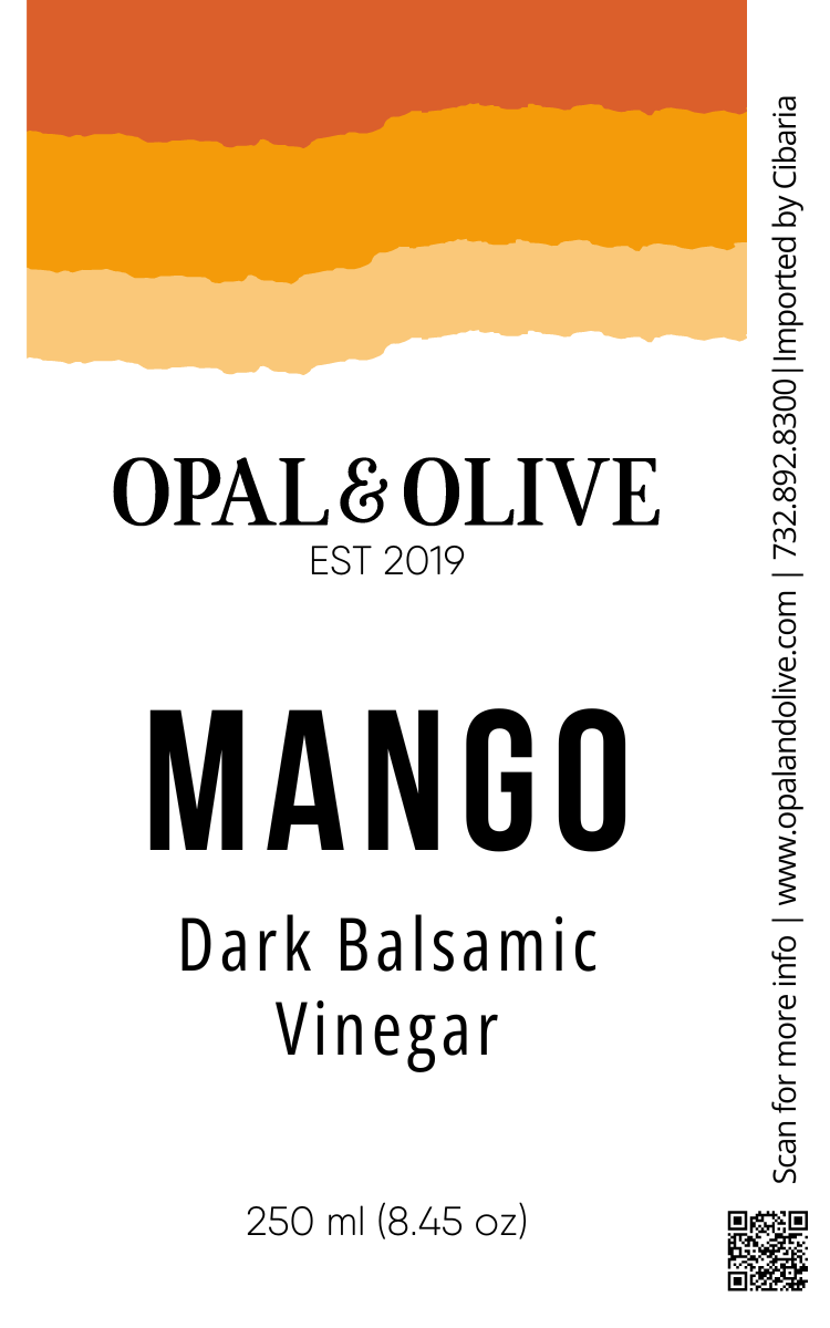 Dark Balsamic Vinegar - Mango Dark Balsamic Opal and Olive   