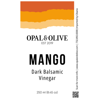 Dark Balsamic Vinegar - Mango Dark Balsamic Opal and Olive   