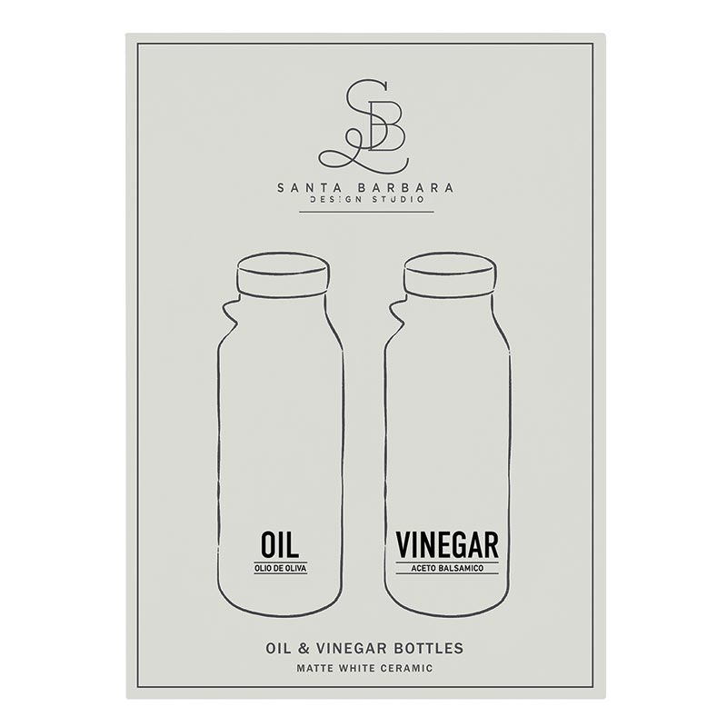 Matte Oil + Vinegar Bottles  Creative Brands   