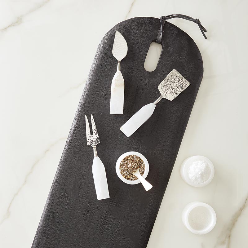 Alabaster Cheese Knives - Set  Creative Brands   