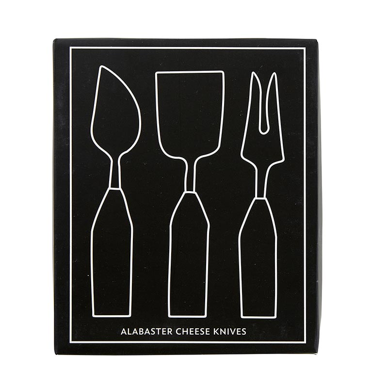 Alabaster Cheese Knives - Set  Creative Brands   