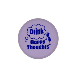 Drink Happy Thoughts Wine Cap  Capabunga   