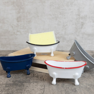 White Bathtub Soap Dish  PD Home   