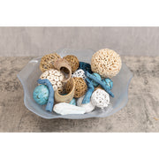 GLASS Alabaster Wave Extra Large Bowl (Clear and Blue) BOWL Beatriz Ball   