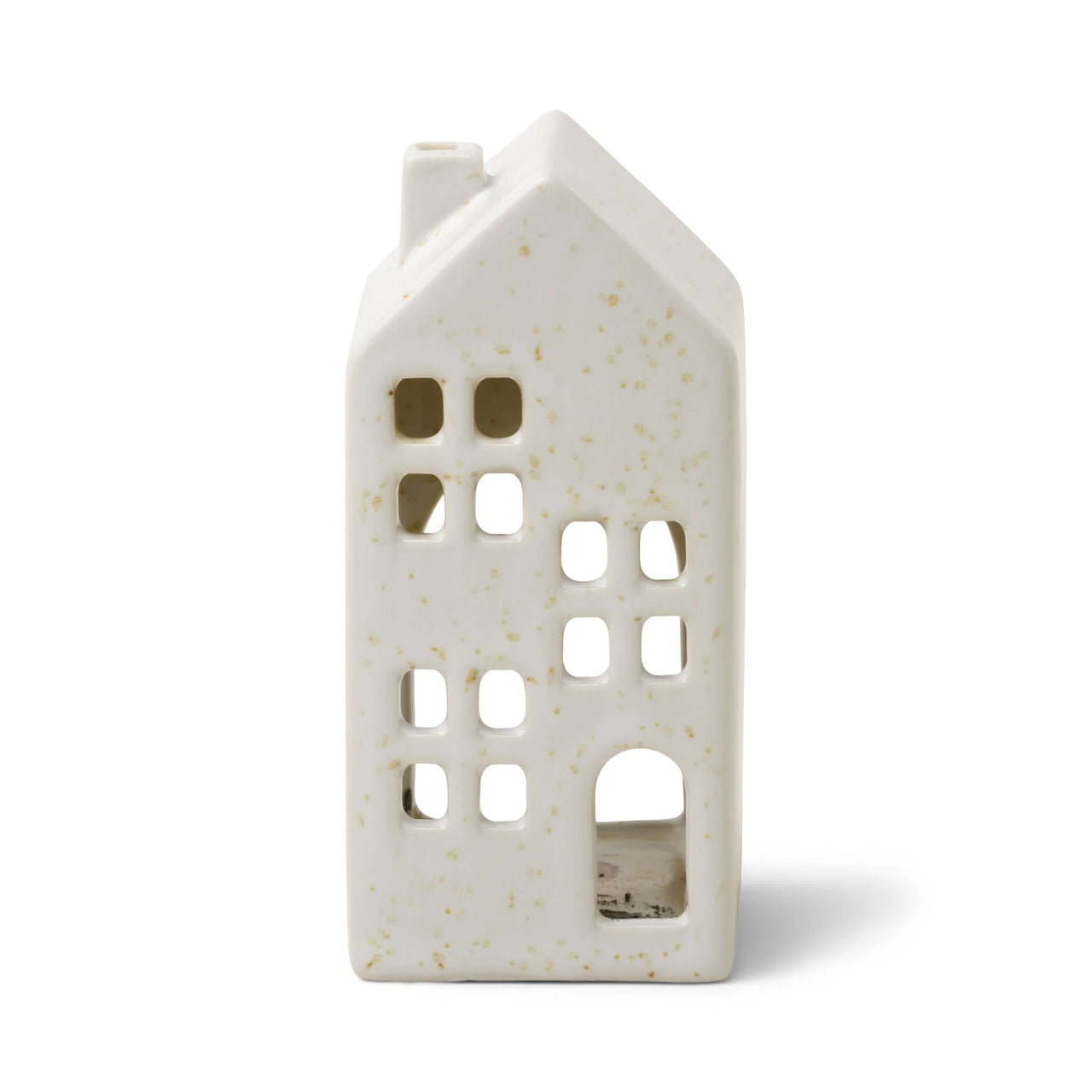 White Ceramic Incense House - Teakwood Tobacco Paddywax Winter Scents Paddywax   