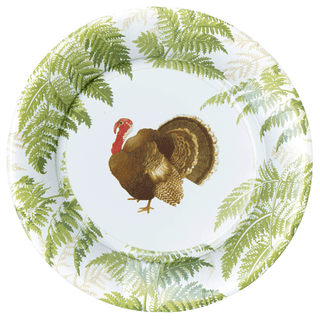 Turkey Among Ferns - Dinner Plates Caspari