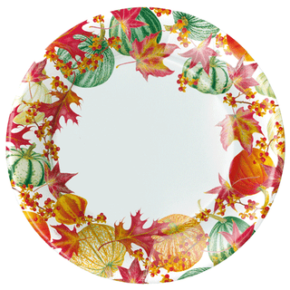 Gourds And Leaves - Dinner Plates Caspari