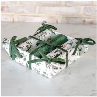 Christmas Holly Towel Gift Set - 3 Pc PD Home