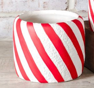 Candy Cane Stripe Planter PD Home Large