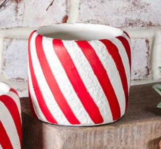 Candy Cane Stripe Planter PD Home Small