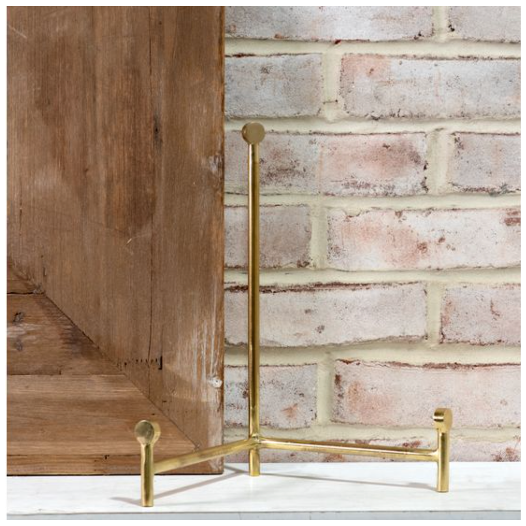 Brass Straight Back Easel PD Home 12"