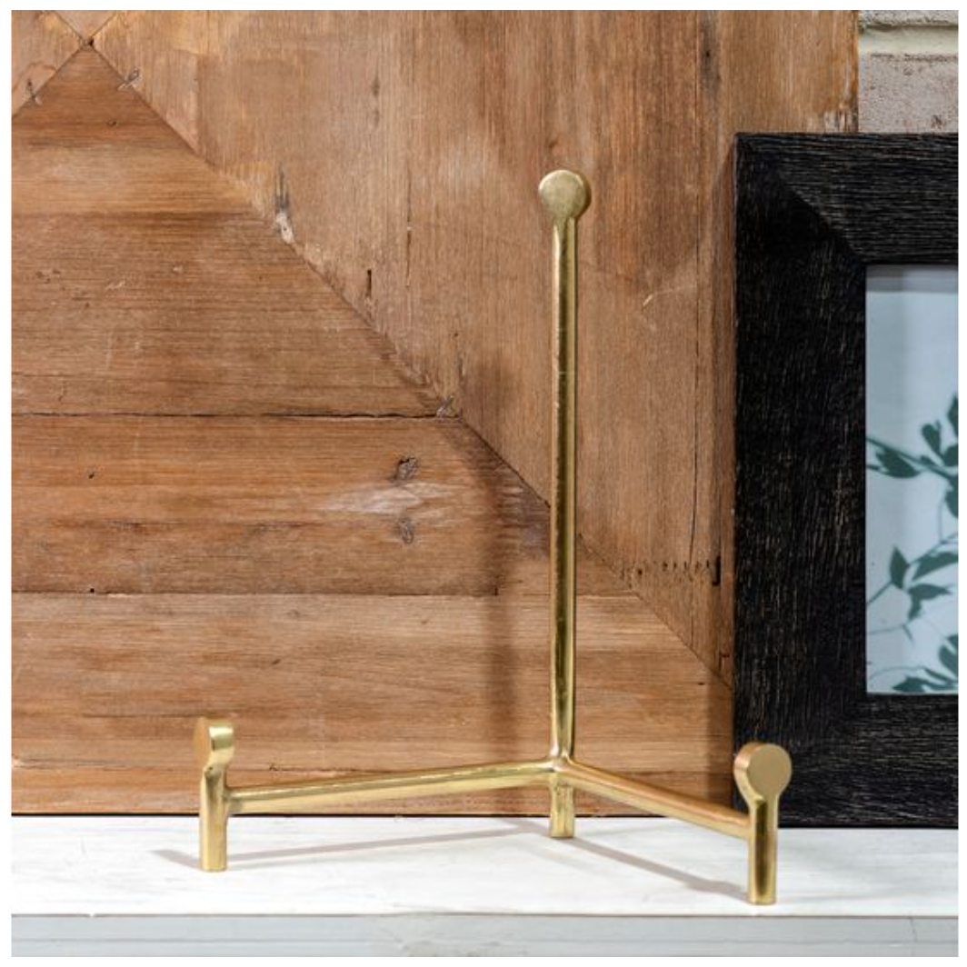 Brass Straight Back Easel PD Home 10"