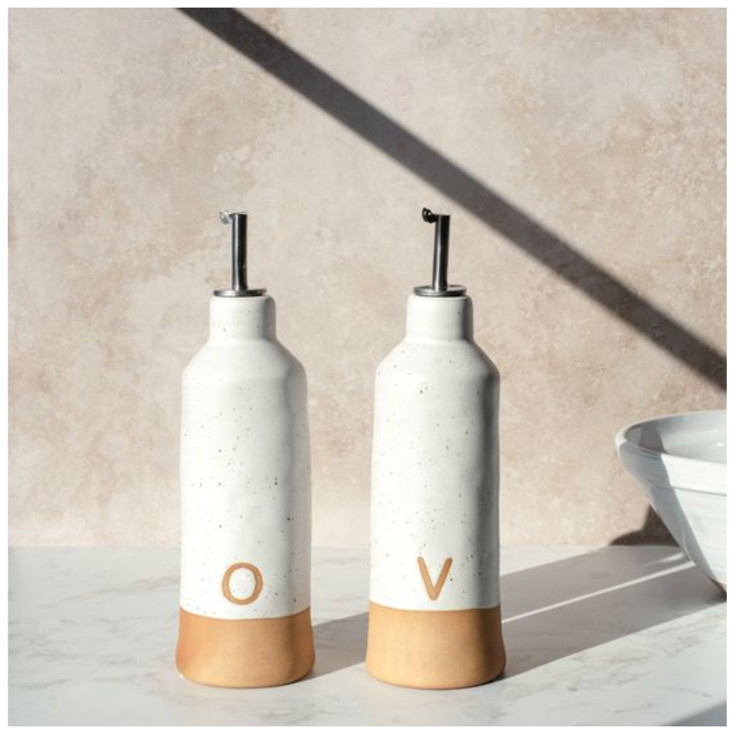 Two Tone Ceramic Oil/Vinegar Set PD Home