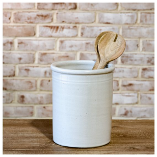 7.8" White Canister Vase PD Home