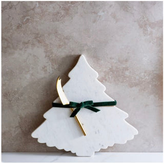 Marble Tree Serve Board W/Knife PD Home