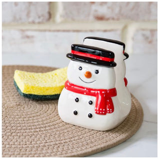 Ceramic Snowman Sponge Holder PD Home