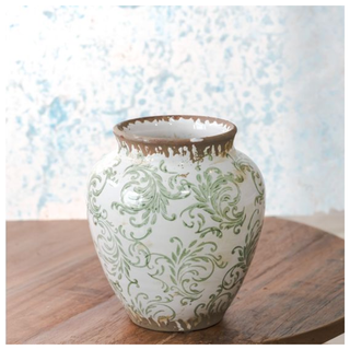 6.25" Green Heirloom Plum Vase PD Home