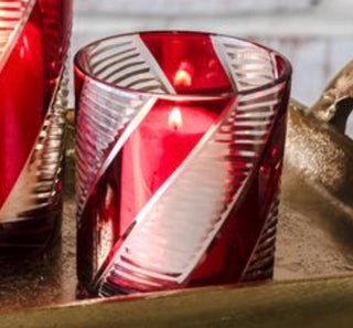 Candy Cane Stripe Lantern PD Home Small