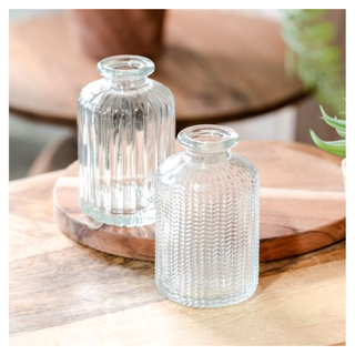 Clear Glass Bottle 4" PD Home