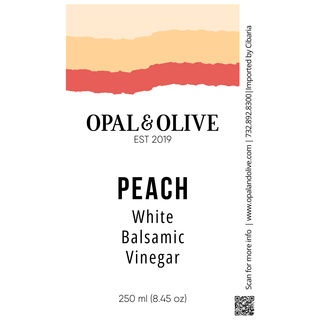 White Balsamic Vinegar - Peach White Balsamic Opal and Olive   
