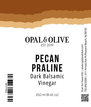 Dark Balsamic Vinegar - Pecan Praline Dark Balsamic Opal and Olive