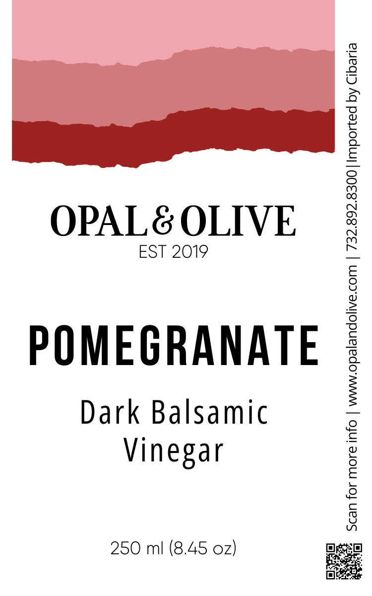 Dark Balsamic Vinegar - Pomegranate Dark Balsamic Opal and Olive   
