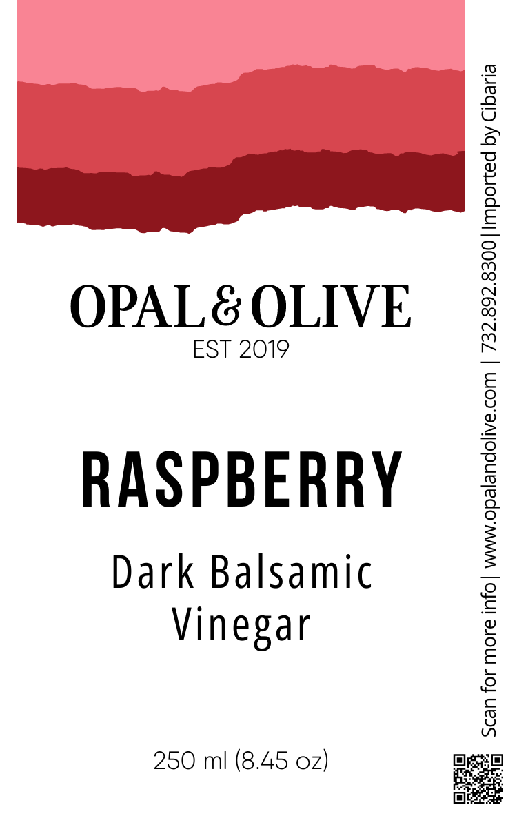 Dark Balsamic Vinegar - Raspberry Dark Balsamic Opal and Olive   