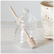 5" Glass Honey Jar W/Dipper PD Home