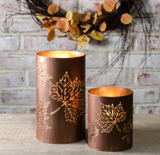 Bronze Leaf Lantern PD Home