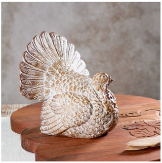 Resin Turkey Tabletop Decor – 8" PD Home