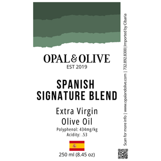 Extra Virgin Olive Oil - Spanish Signature Blend Extra Virgin Varietals Opal and Olive   