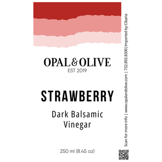 Dark Balsamic Vinegar - Strawberry Dark Balsamic Opal and Olive   