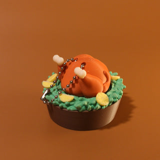 Turkey Day Clicker Keychains – 3D Printed Fidgets Opal and Olive