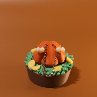 Turkey Day Clicker Keychains – 3D Printed Fidgets Opal and Olive