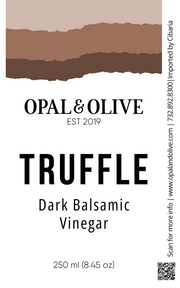 Dark Balsamic Vinegar - Truffle Dark Balsamic Opal and Olive   