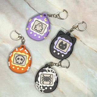 Halloween Virtual Pet Clicker Keychains – Spooky 3D Printed Fidget Toys