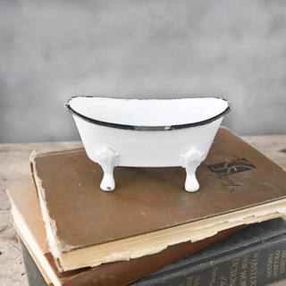White Bathtub Soap Dish  PD Home   