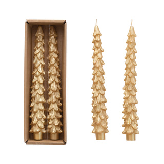 Unscented Tree Shaped Taper Candles Candles Creative Co-Op